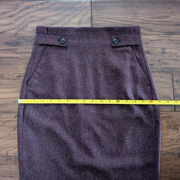 RW&CO pencil skirt heathered maroon size 0 - Picture 12 of 16